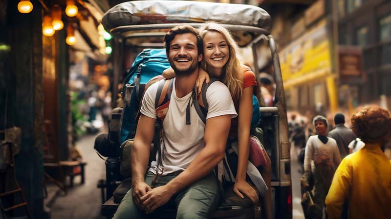 couple travelling